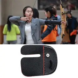 Archery Finger Tab Wear Resistant Anti Slip Accessory Shooting Practice Gear Finger Tab for Exercise