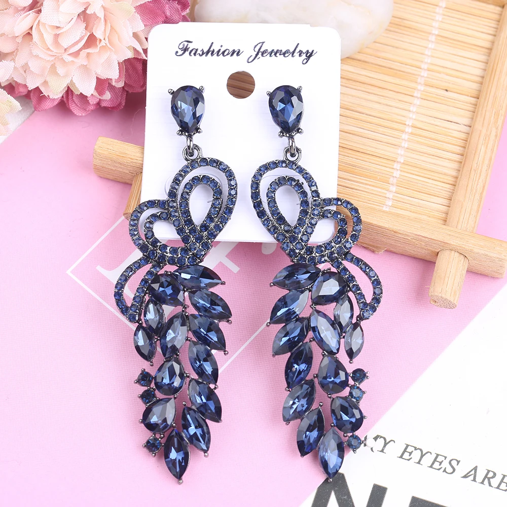 VEYO Crystal Hollow Luxury Drop Earrings Butterfly Party Dangle Earrings for Women Fashion Jewelry New