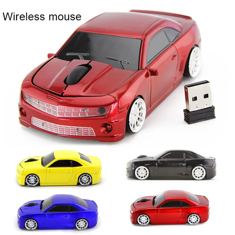 

CHYI Car Shape Wireless Computer Mouse Mini Racing Car Ergonomic Usb Mause 3d 1600 DPI Optical Cute Kids Gift Mice For PC Laptop