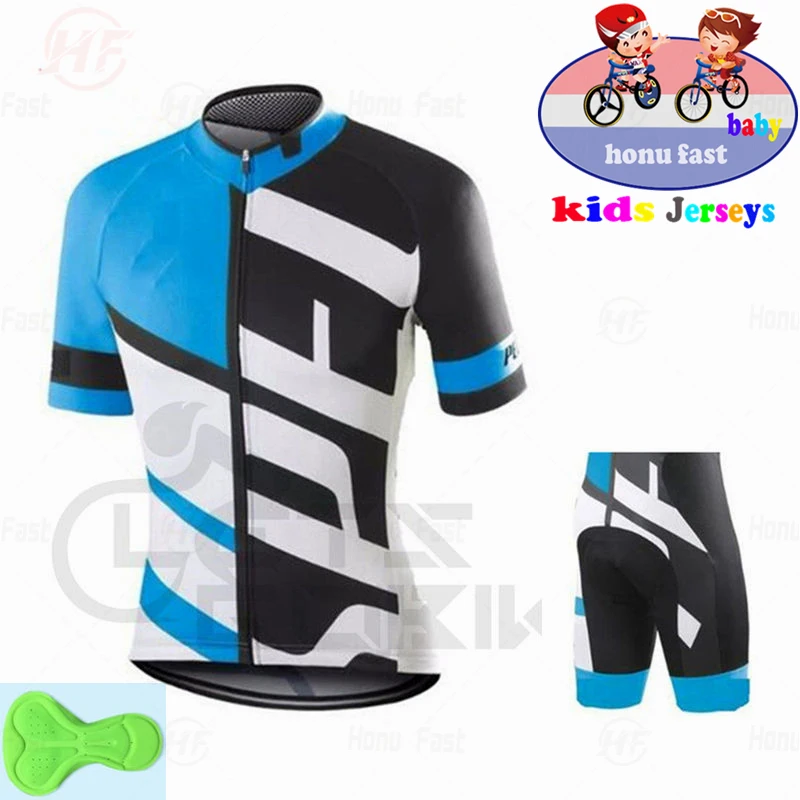 Kids 2022 Baby Jumbo Team Breathable Quick Dry Children Cycling Jersey Set Children\'s Bike Boys Girls Clothes Summer Bike Wear