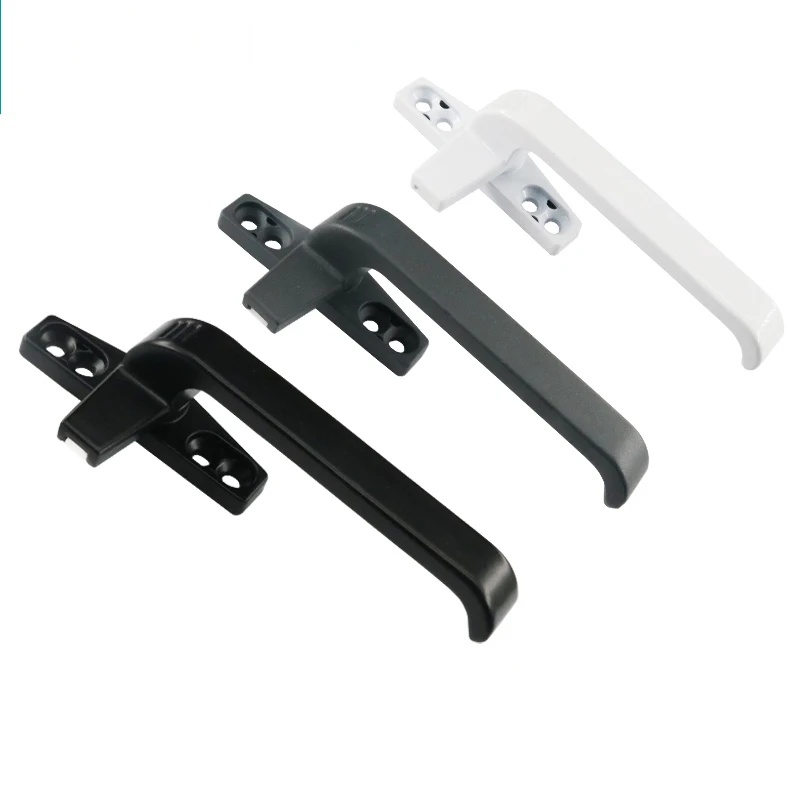 1pcs Thickened right/left flat-opening single point Aluminium alloy glass door window handle latch locks extrapolate window lock