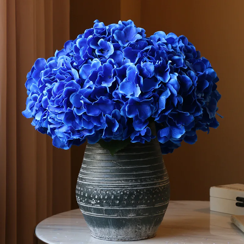 5 Heads Silk Hydrangea Bouquet Artificial Flower for Wedding Home Party Decoration Fake Flowers Fall Decor