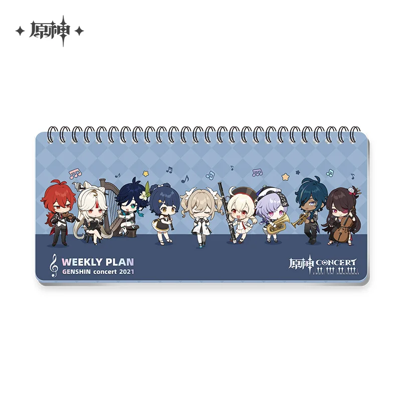 2022 Game Impact Official Daily Weekly Planner Agenda Notebook Weekly Goals Habit Schedules Stationery Office School Supplies