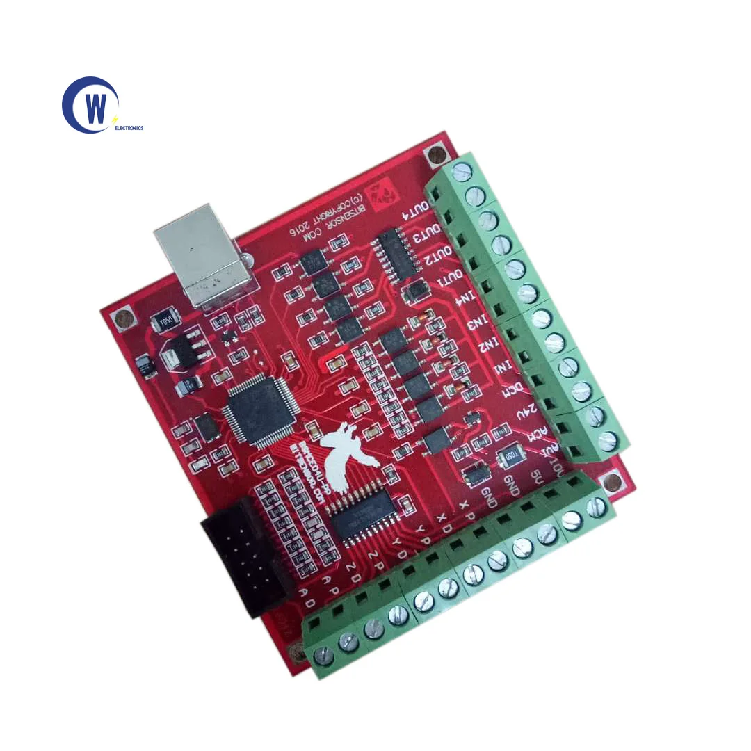 CNC Red Breakout Board USB MACH3 100Khz 4 Axis Interface Driver Motion Controller Driver Board