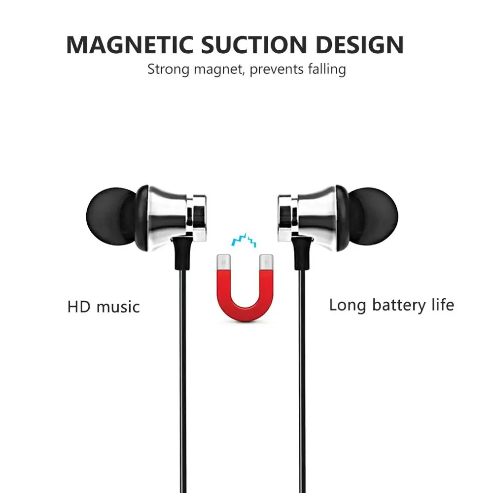 Bluetooth Earphone Sport Handsfree Headphones Wireless headphones Magnetic Headset For IPhone Xiaomi Huawei Honor Samsung Redmi