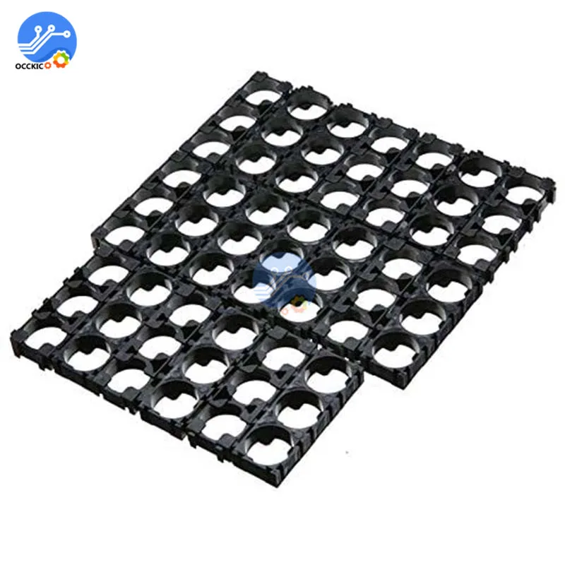 10pcs/bag 3 Cells 18650 Battery Holder Bracket 1X3 18650 Spacer Storage Box Container for Battery Pack Charging