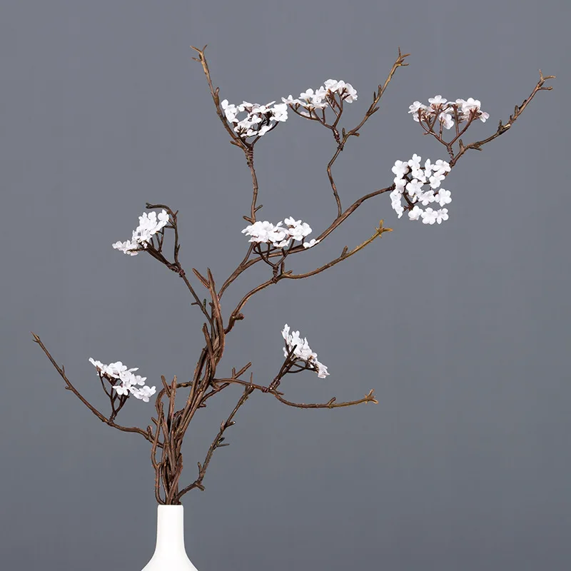 Cherry blossoms tree branch Artificial Silk flowers Sakura Rattan Kudo for fall home Decoration Home table Decor fake flower