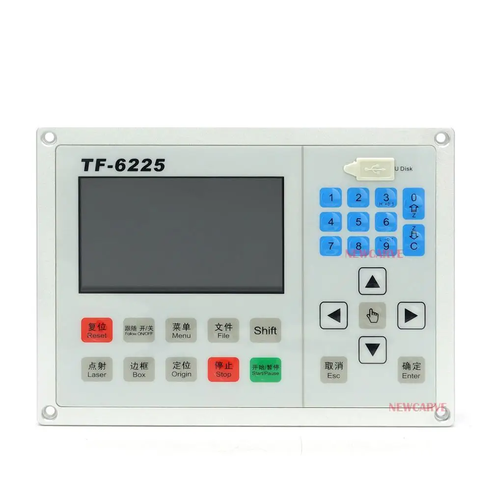 Fibra + CO2 Laser Scheda di Controllo TF-6225 Metallo E Non-Materiale Del Metallo di Taglio Controller + Auto Altezza-sensing sistema di NEWCARVE