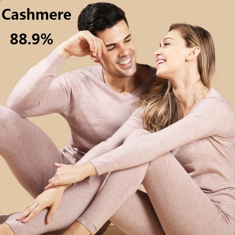 cashmere mens thermal underwear sets women winter clothes mens thermals for men\'s long johns couple base layer inner wear bottom