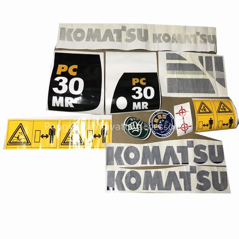 Komatsu PC30/50/55/75/128/228/338 MR US UU car sticker decal decal excavator parts