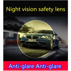 Night vision driver special lens optical prescription myopia finished anti-glare polarized sunglasses lens For Night Vision