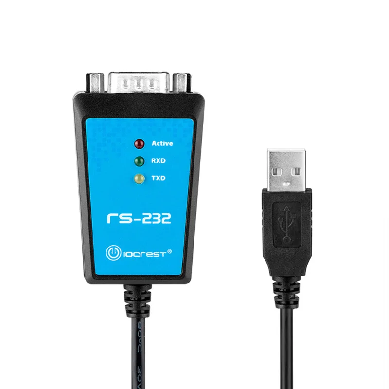 USB to RS232 COM Port Serial DB9 Pin Cable Adapter FTDI232 Chipset for Windows 7 8.1 XP Vista Mac OS USB RS232 COM Magnetic Ring