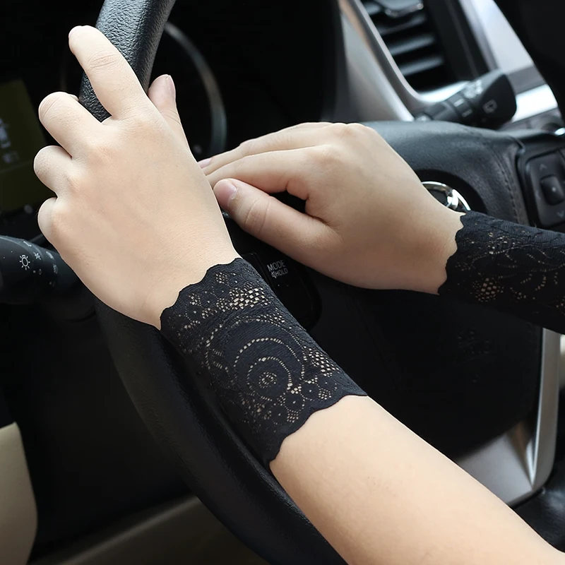 Summer Women's Sunscreen Lace Wristband Thin Section High Elasticity Breathable Scar Tattoo Decoration