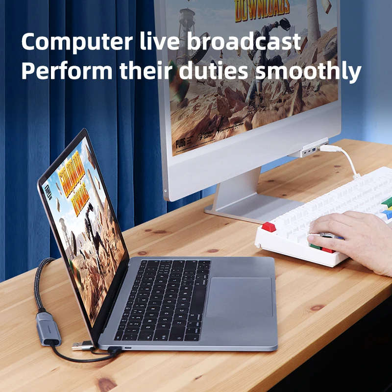 Hagibis-HDMI-Compatível com USB 3.0 Type-C Video Capture Card, Interface dupla, Video Game Grabber, Gravar para PS5, Switch, Live Camera