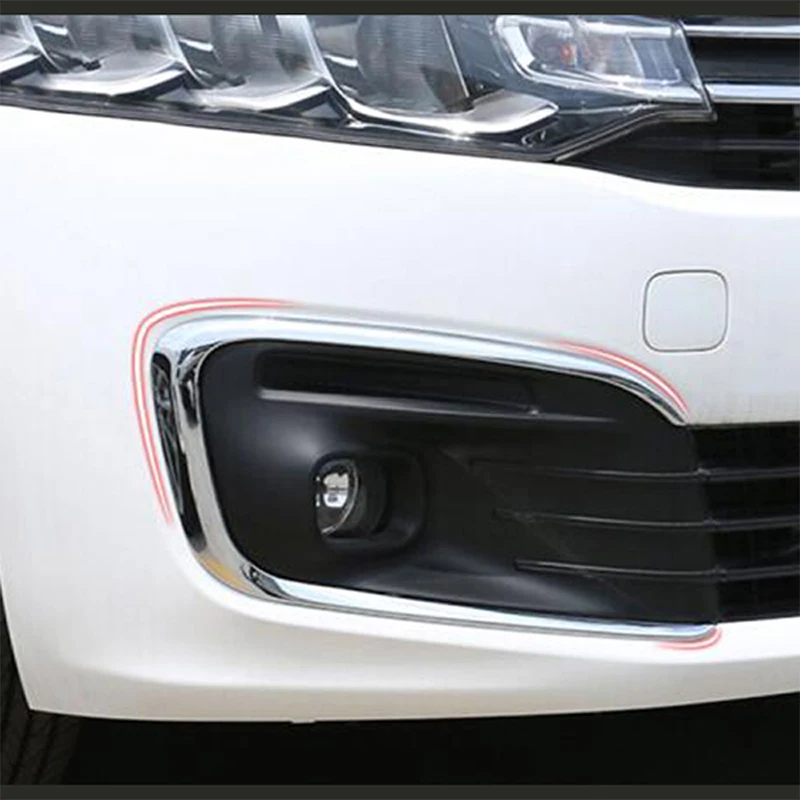 

ABS Chrome For Citroen Elysee C-Elysee 2017 Accessories Auto Front Fog Lamps Lights Cover Trim Sticker Car Styling 2Pcs