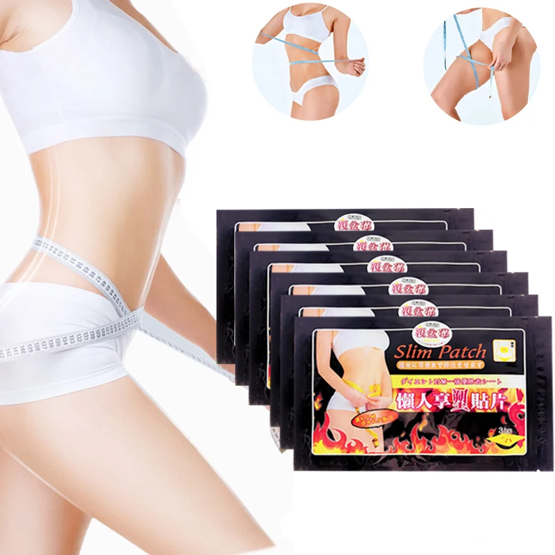 100PCS Wonder Sticker Quick Slimming Belly Patch Abdomen Slimming Fat Burning Navel Stick Weight Loss Slimer Tool Health Care