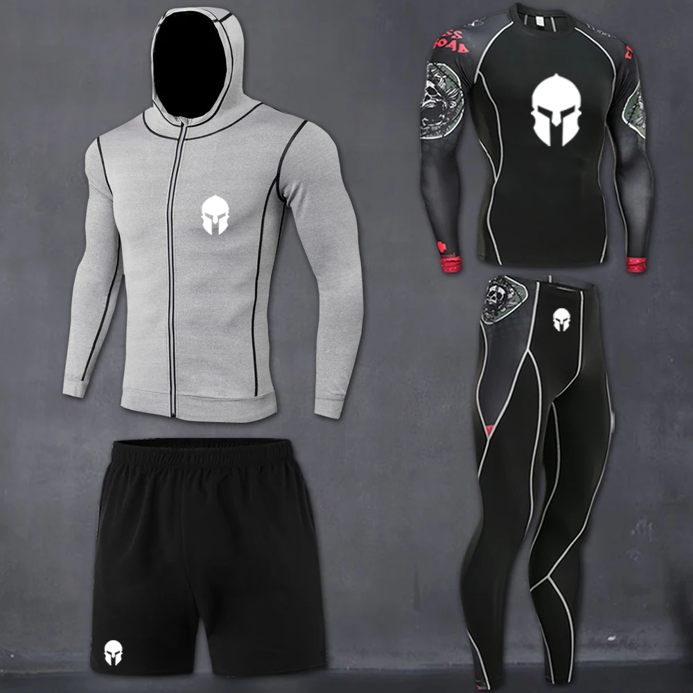 

High-quality men's compression sportswear quick-drying running clothes jogging training gym fitness sportswear