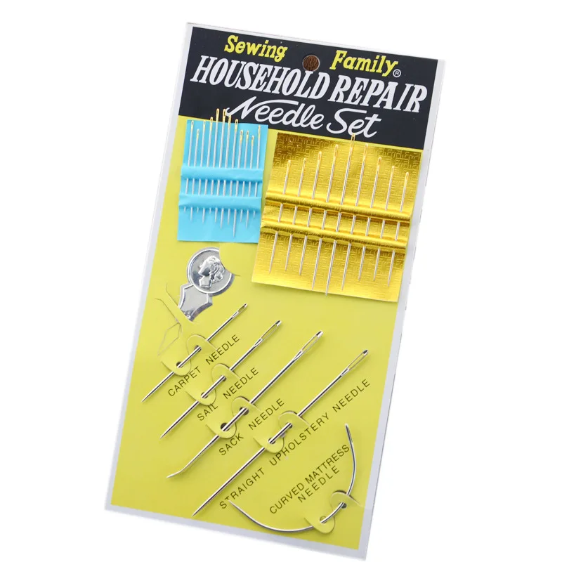 27pcs Household Repair Needle Set Multi-function Hand Stitches Sewing Needles Embroidery Needles Ribbon Stitches Cross-stitch