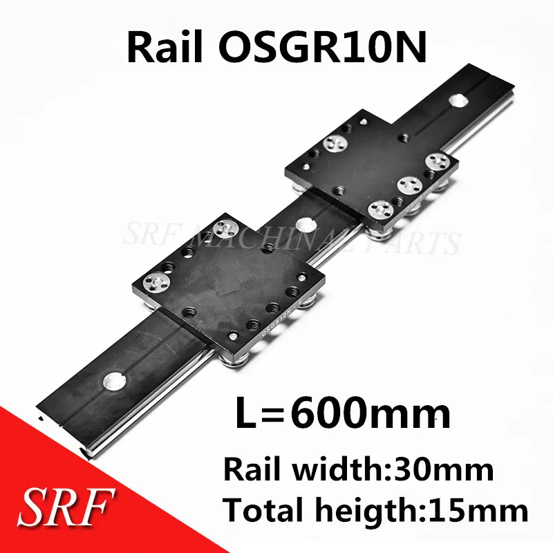 

Aluminum roller Linear Motion Rail 30mm width OSGR10N linear guide rail L=600mm with OSGB10N Bearing slide block