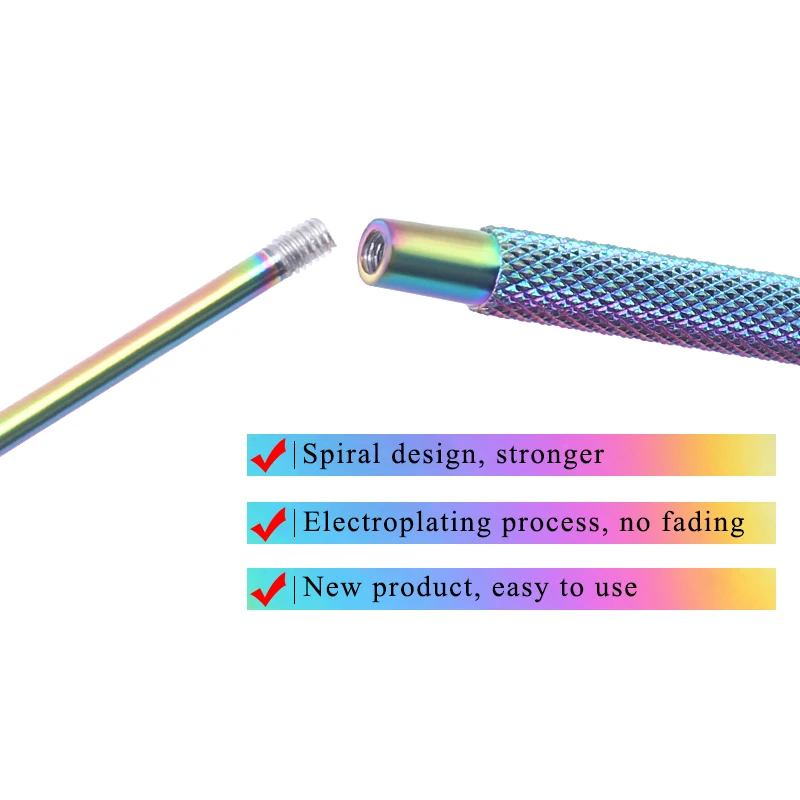 Espejo de pestañas multifunción, maquillaje de belleza de acero inoxidable, espejo de mango largo para comprobar la extensión de pestañas postizas, herramienta de injerto