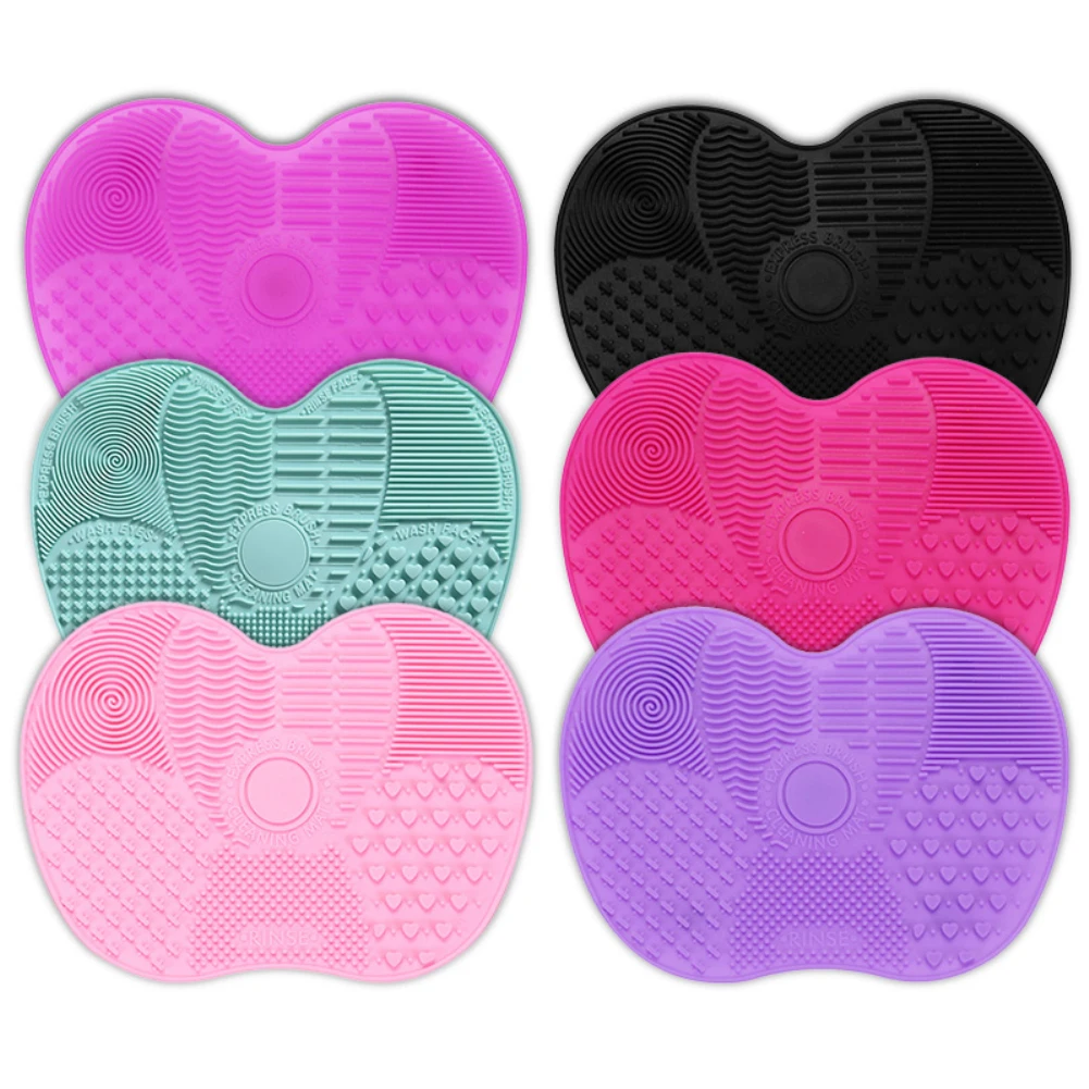 Silicone Makeup Brush Cleaning Pad Mat Brush Washing Tools Cosmetic Eyebrow Brushes Cleaner Tool Scrubber Board Makeup Cleaning