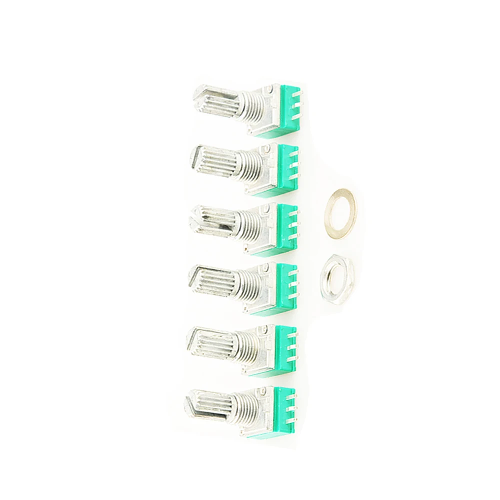 5PCS/LOT RK097N RV097 Amplifier Sealing Single Potentiometer 1K 5K 10K 20K 50K 100K 250K With Switch Audio 3 Pin Shaft 15mm
