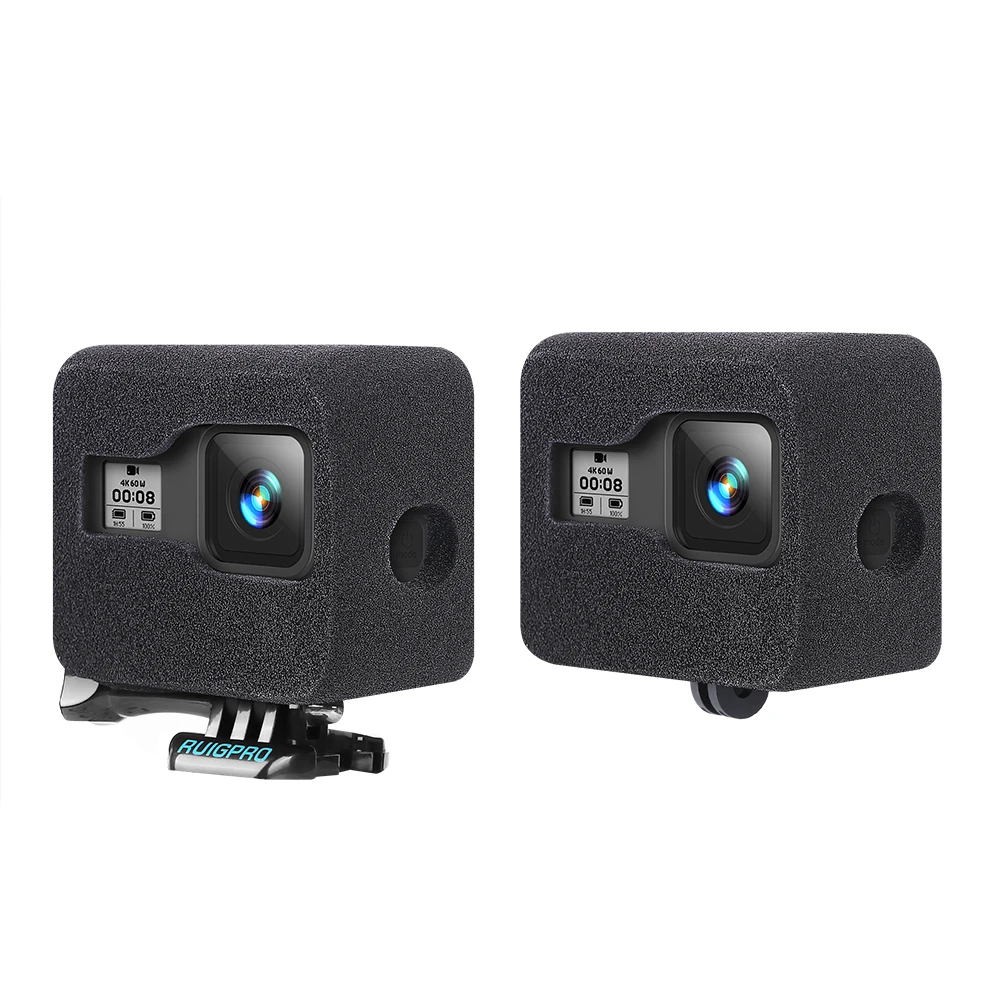 바람막이, 바람 소음 감소 스폰지 폼 케이스 커버, 고프로 히어로 8 블랙 카메라 Go Pro 8 용, 폼 액세서리