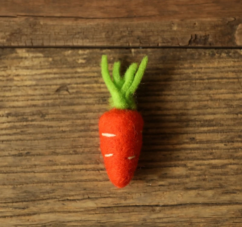Felt rabbit - hand-made felt carrot doll baby photography prop newborn shooting little fantile props accessories