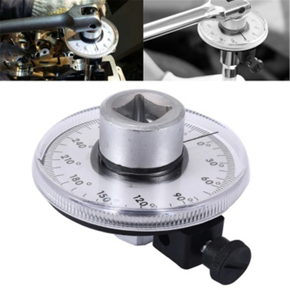 360° 1/2 Inch Angle Torque Gauge Torque Auto Measuring Instrument Adjustable Drive Torque Angle Gauge Hand Tools