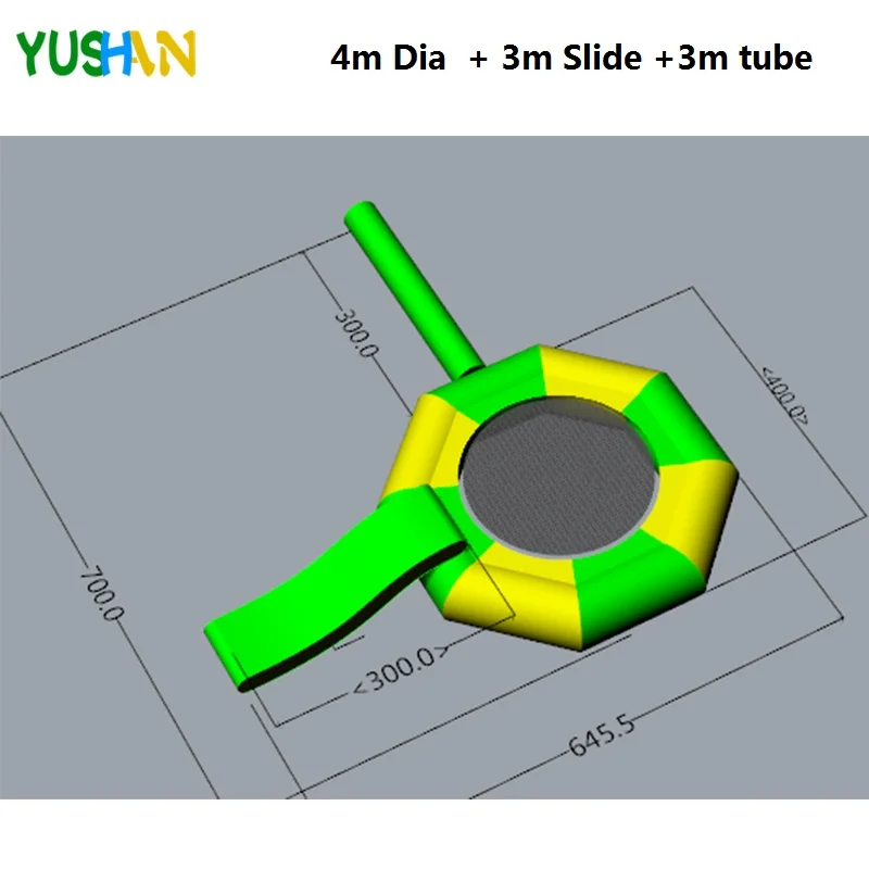 내구성 및 휴대용 팽창식 물 트램펄린, 슬라이드 및 욕조, 물 놀이터 장비, 성인 및 어린이용 수영 플랫폼, 호수