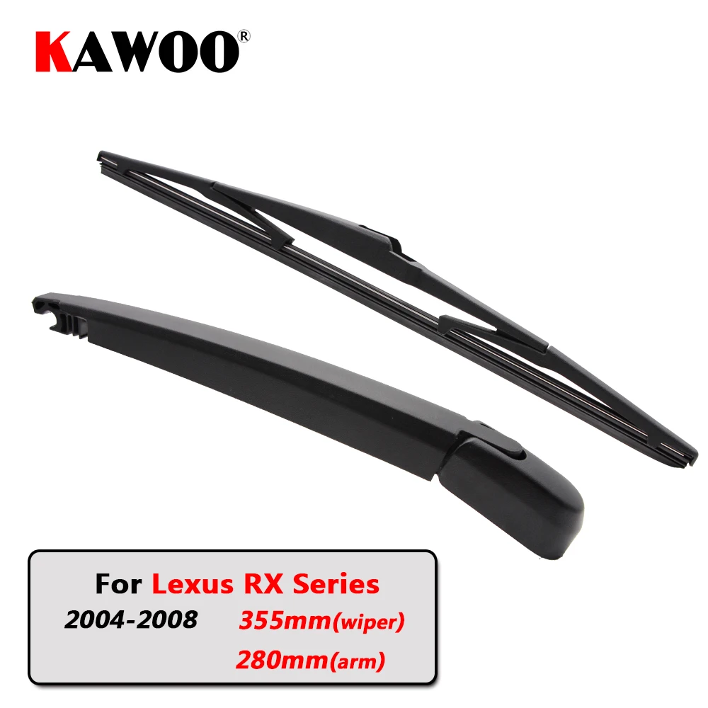 

KAWOO Car Rear Wiper Blades Back Window Wipers Arm For Lexus RX Series Hatchback (2004-2008) 355mm Auto Windscreen Blade