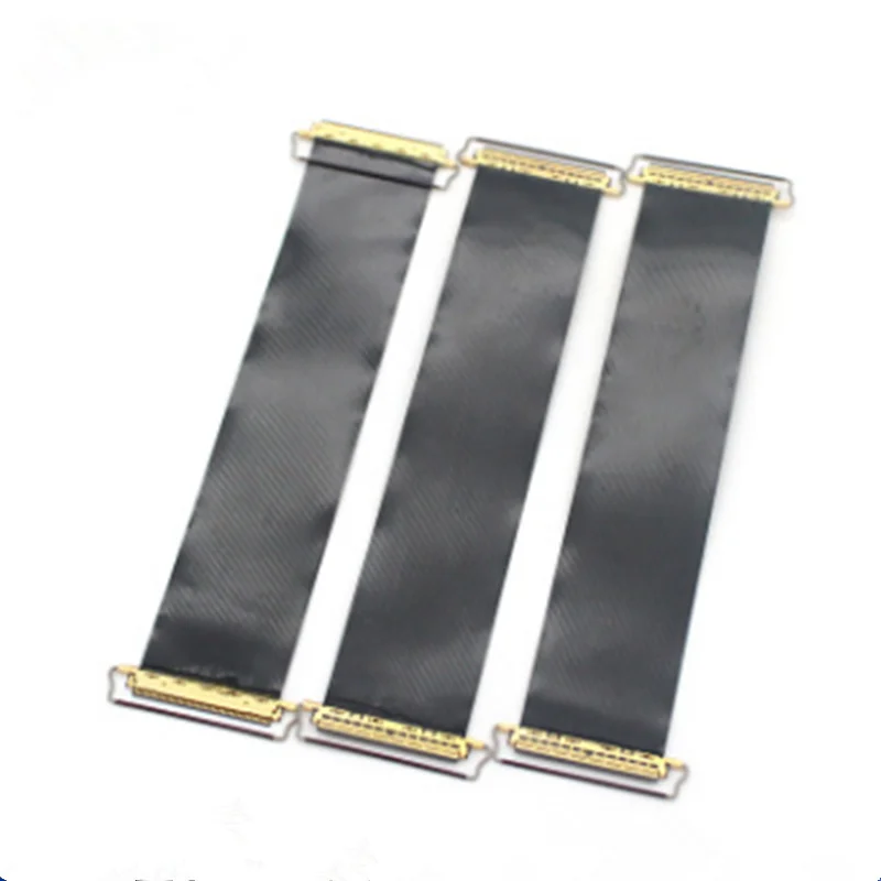 Laptop EDP screen wire with double end with pull ring 0.5 mm40P black film FFC/FPC soft strip wire with IPEX head