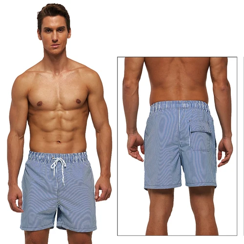 Imagen 2 del producto DATIFER, pantalones cortos con estampado de playa para hombre, traje de baño para surfear, bañadores de entrenamiento físico, ropa deportiva masculina con pantalones con bolsillos