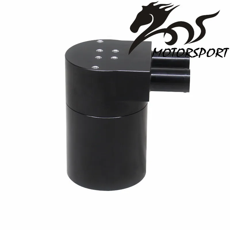 High Performance Black Aluminum Alloy Reservior Oil Catch Can Tank for BMW N54 335  black/silver