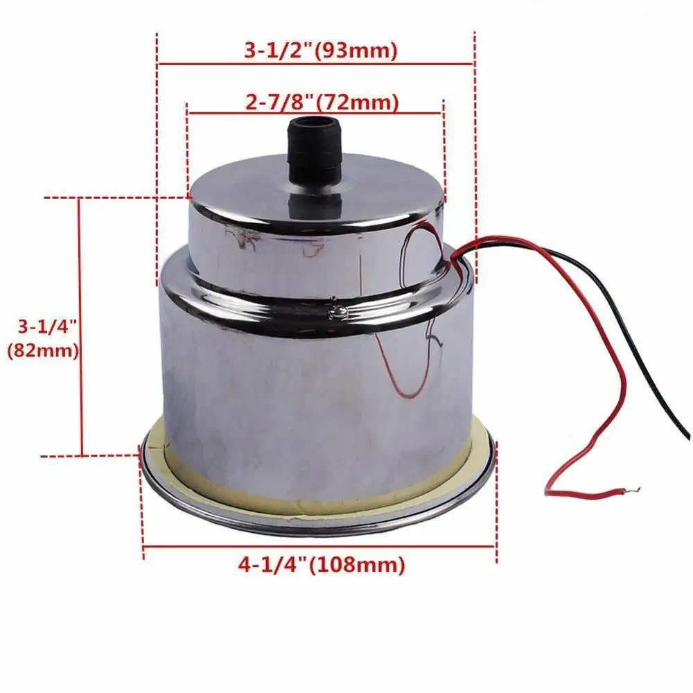 ISURE-portavasos de acero inoxidable con LED incorporado, 2 piezas, blanco, para barco, camión, RV