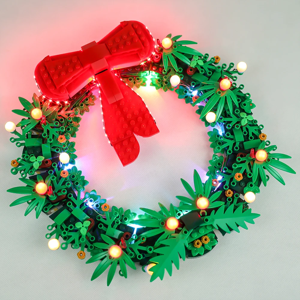 

LED Light Kit For 40426 Christmas Wreath 2 in 1 Winter Christmas Children's Gift Not Include Model