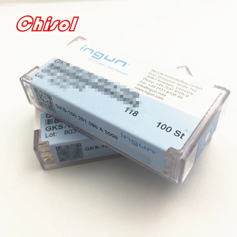 Original INGUN 100pcs/set Test Needle GKS003306254A2000 GKS003306254A3000 Spring Probe Test Pins Needles
