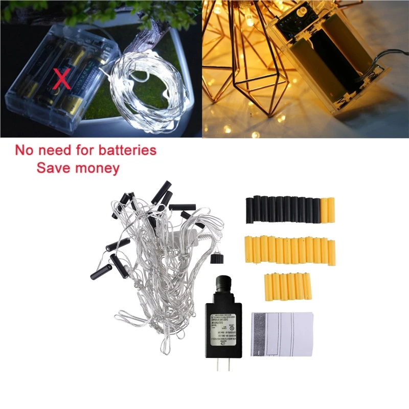 EU/US/UK  Plug 10-in-1 AA AAA Battery Eliminator Replace 2x 3x AA AAA Batteries Power Adapter for Radio Electric Toy LED Light