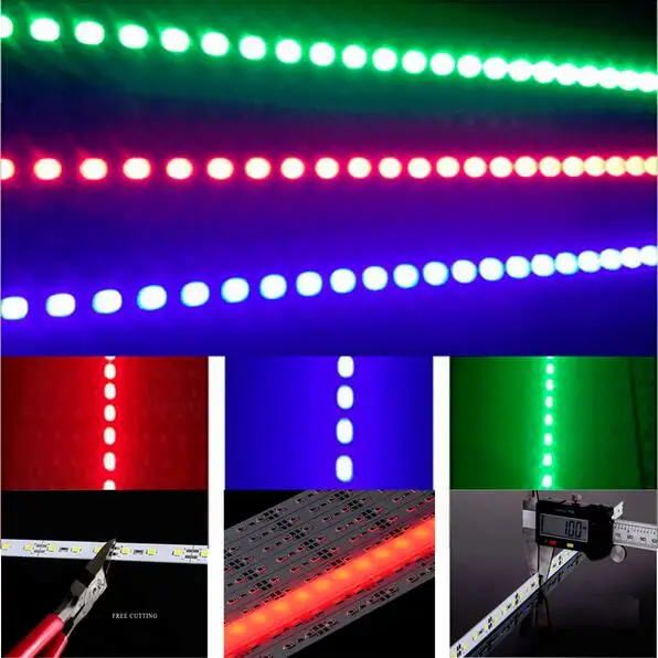 led bar light 12v SMD 5630 7W/0.5M 36 chips rigid led strip showcase home party lamp ultra slim colorful 50cm/pcs 10pcs/lot