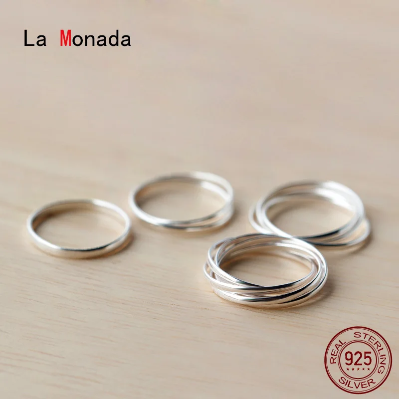 Size 5-20 Wish Finger Women Ring 925 Sterling Silver Minimalist Layers Rings For Women 925 Silver Fine In Jewerly Rings Woman