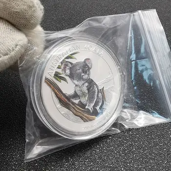 מטבע כסף אוסטרלי יפהפה בשווי 1 אונקיה של 999 גרם משנת 2015, רפליקה של קואלה, מטבעות למזכרת, מתנות 10 best sales מטבע של 1 אונקיה - №9