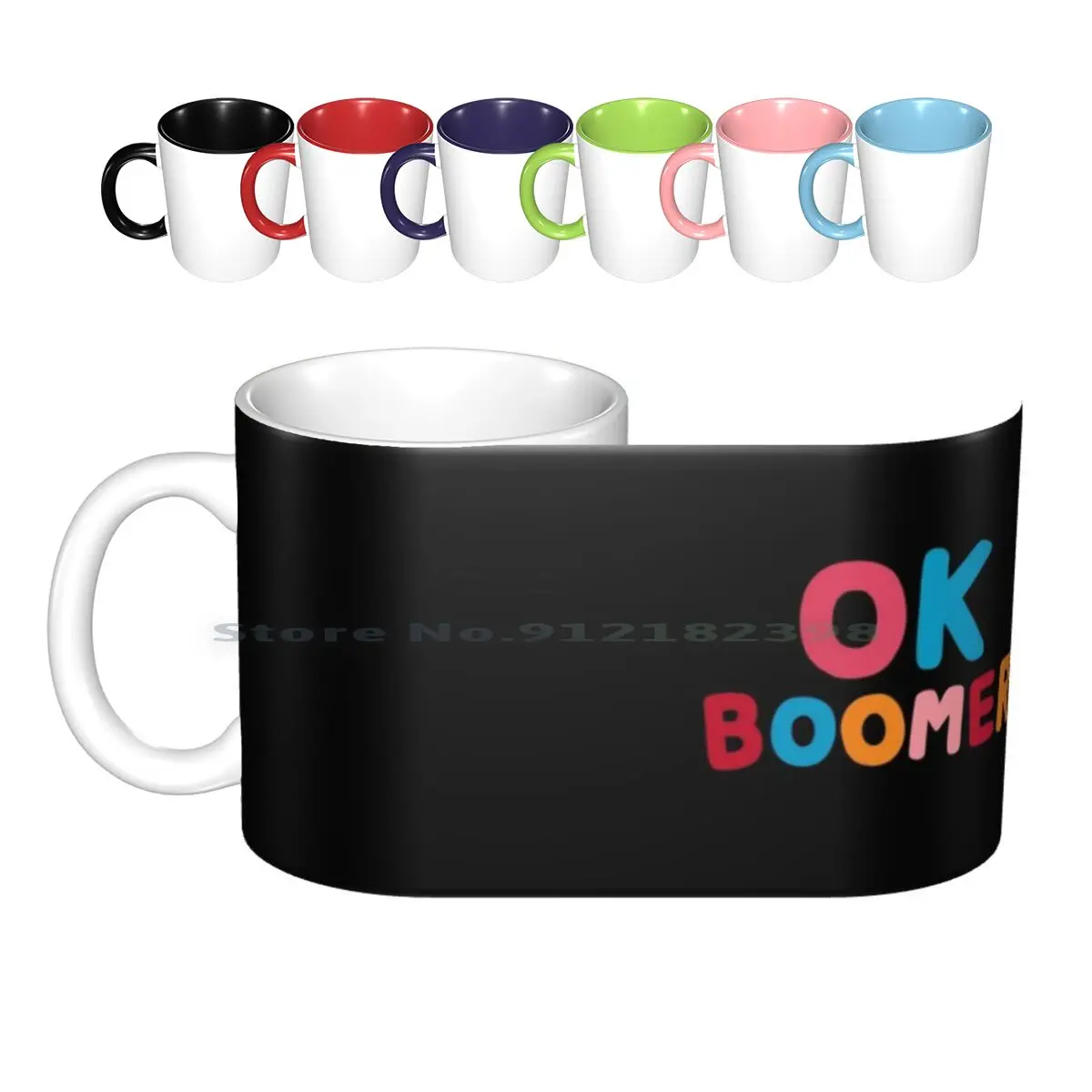 Ok Boomer Ceramic Mugs Coffee Cups Milk Tea Mug Ok Boomer Ok Boomer Quotes Quote Funny Cute Trendingrb Typography Lettering