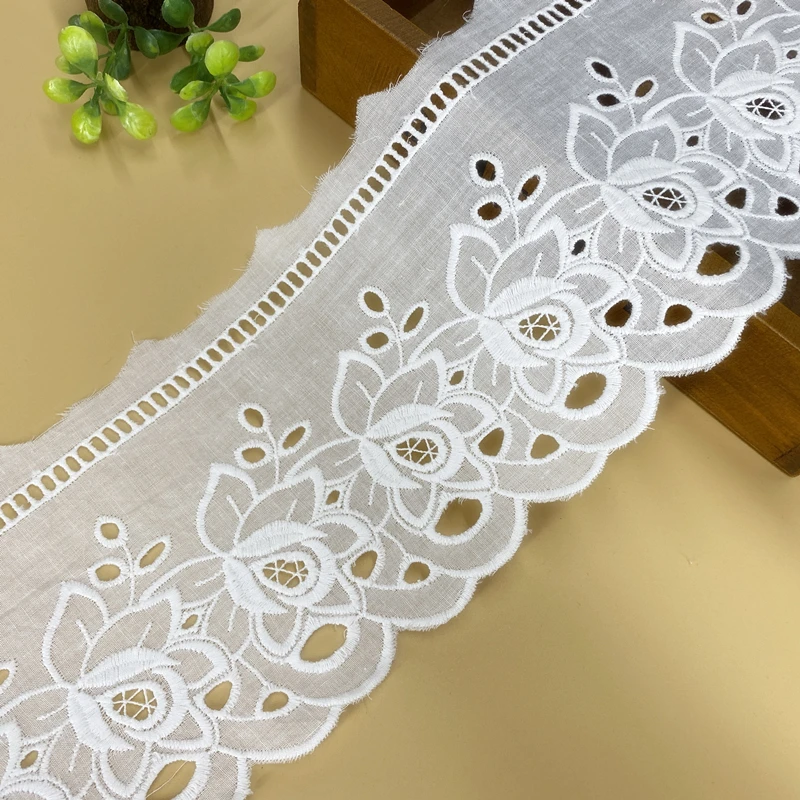 12 cm wide cotton hollow embroidery lace DIY clothing accessories Lolita baby clothes children\'s clothing sofa art, etc.