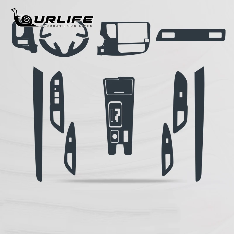 For Outlander 2019 2020 2021 Car Interior Center console Transparent TPU Protective film Anti-scratch Repair film Accessories