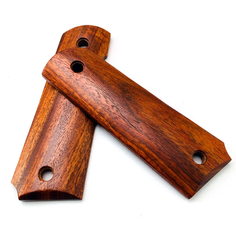 

1 Pair Zambian Red Sandalwood 1911 Models Grips Handle Patches CNC DIY Making Raw Wood Scales Shank Accessories Material Board