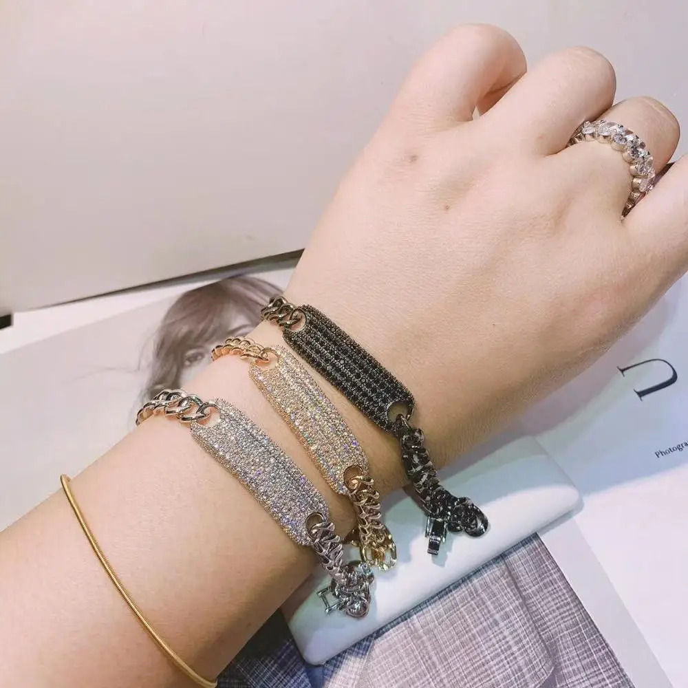 HIBRIDE العصرية الجديدة أساور الموضة للنساء حساسة ربط سلسلة خرز سوار سوار Charm البوهيمي الشاطئ مجوهرات B-89