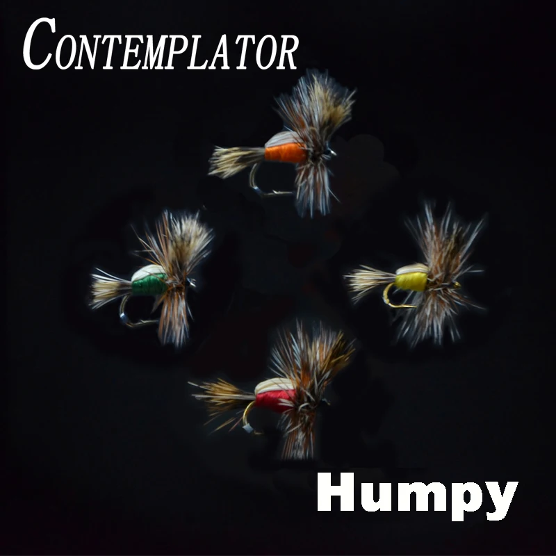 CONTEMPLATOR 14 #-16 #4 Дополнительные стили HUMPY плавающая форель муха 5 шт. быстрая вода аттрактор хорошая видимость сухая муха большого тела Humpy