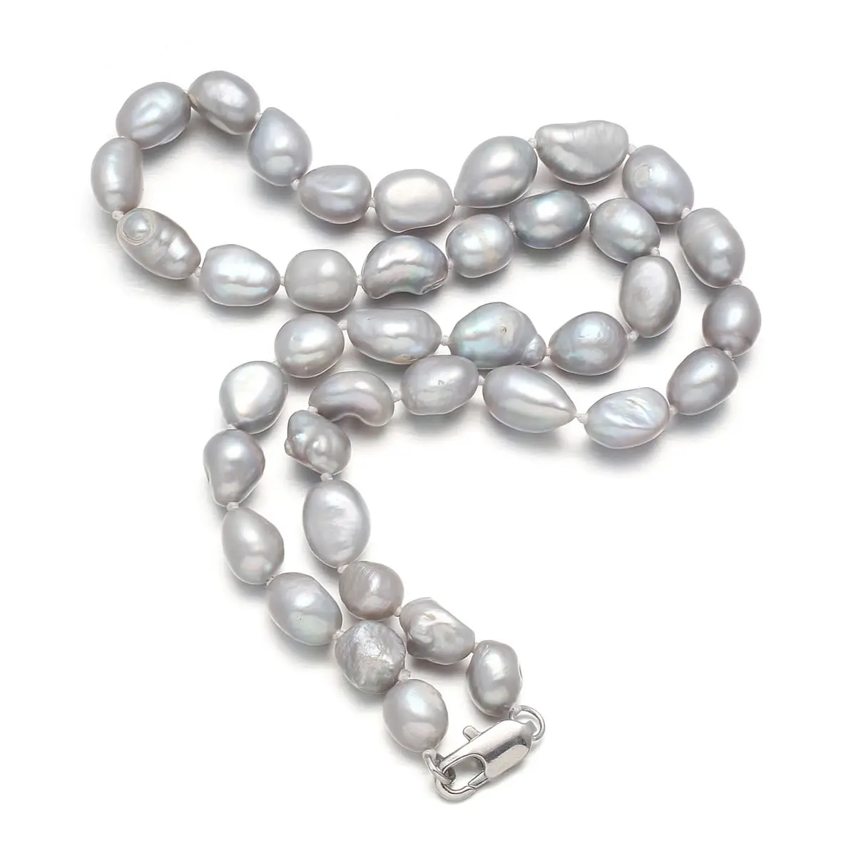 High Quality 100% Natural Freshwater Pearl Irregular Rice-shaped Beads for Jewelry Making DIY Bracelet Necklace 45cm