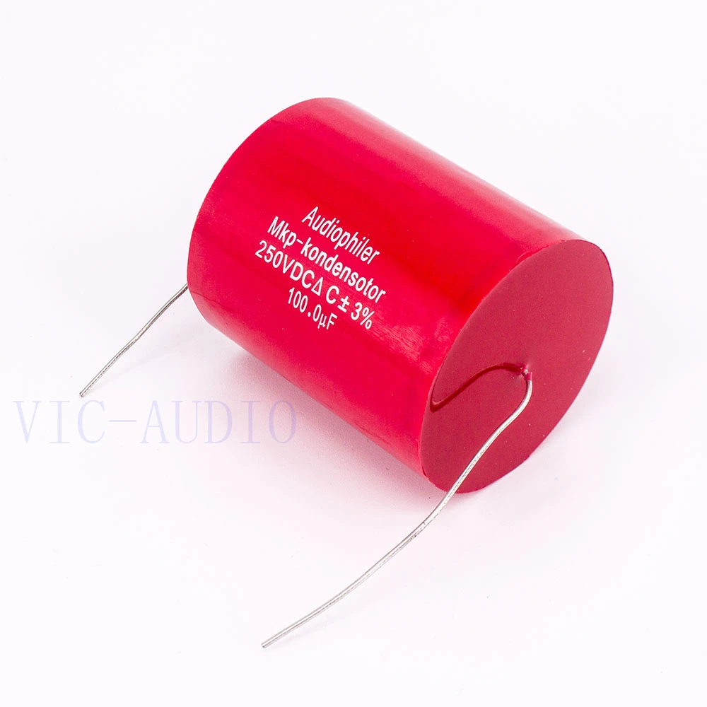 

Audiophiler Mkp Capacitor 100uf 250V DC 3% HIFI Fever Electrodeless Capacitor Audio Capacitor Coupling Frequency Dividing 100uf