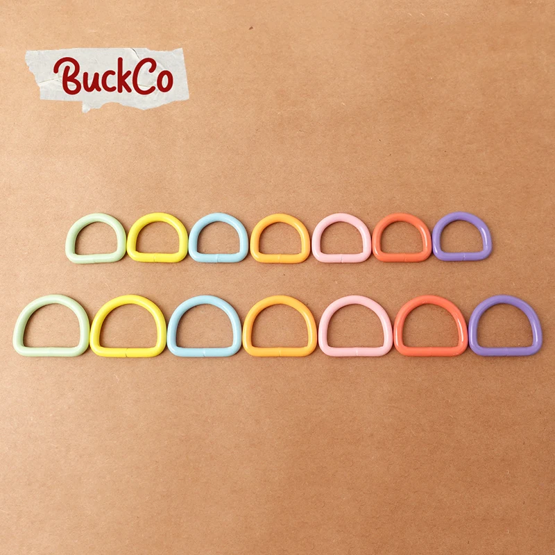 20pcs/lot spray paint D ring for 20mm 25mm webbing sewing mountaineering bag diy backpack dog collar accessory 7 colours